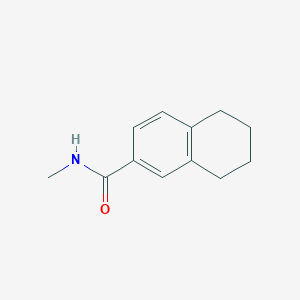 molecular formula C12H15NO B7501822 N-methyl-5,6,7,8-tetrahydronaphthalene-2-carboxamide 
