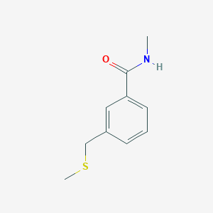 molecular formula C10H13NOS B7501830 N-methyl-3-(methylsulfanylmethyl)benzamide 