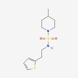 molecular formula C12H20N2O2S2 B7501839 4-methyl-N-(2-thiophen-2-ylethyl)piperidine-1-sulfonamide 