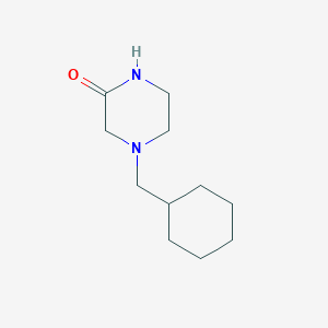 molecular formula C11H20N2O B7501855 4-(Cyclohexylmethyl)piperazin-2-one 