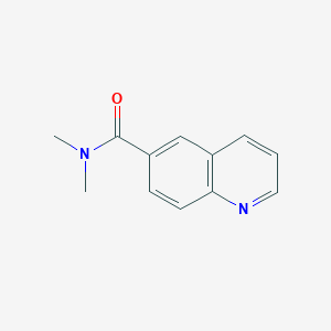 molecular formula C12H12N2O B7501858 N,N-Dimethyl-6-quinolinecarboxamide 
