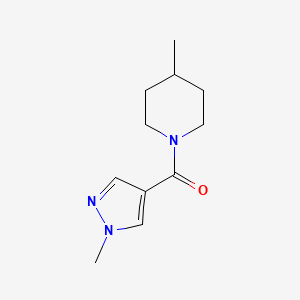 molecular formula C11H17N3O B7501879 (4-Methylpiperidin-1-yl)-(1-methylpyrazol-4-yl)methanone 