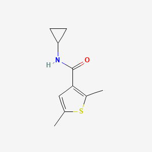 molecular formula C10H13NOS B7501886 N-cyclopropyl-2,5-dimethylthiophene-3-carboxamide 