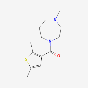 molecular formula C13H20N2OS B7501902 (2,5-Dimethylthiophen-3-yl)-(4-methyl-1,4-diazepan-1-yl)methanone 