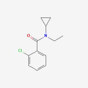 molecular formula C12H14ClNO B7501904 2-chloro-N-cyclopropyl-N-ethylbenzamide 