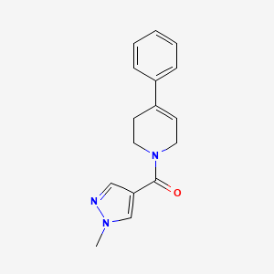 molecular formula C16H17N3O B7501905 (1-methylpyrazol-4-yl)-(4-phenyl-3,6-dihydro-2H-pyridin-1-yl)methanone 