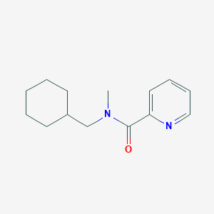 molecular formula C14H20N2O B7501944 N-(cyclohexylmethyl)-N-methylpyridine-2-carboxamide 