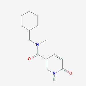 N-(cyclohexylmethyl)-N-methyl-6-oxo-1H-pyridine-3-carboxamide