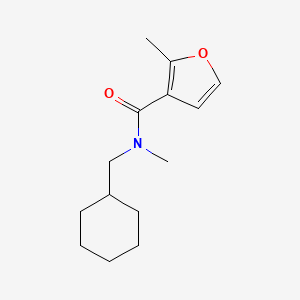 molecular formula C14H21NO2 B7501972 N-(cyclohexylmethyl)-N,2-dimethylfuran-3-carboxamide 