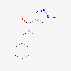 N-(cyclohexylmethyl)-N,1-dimethylpyrazole-4-carboxamide