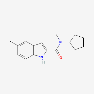 N-cyclopentyl-N,5-dimethyl-1H-indole-2-carboxamide