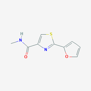 molecular formula C9H8N2O2S B7502011 2-(furan-2-yl)-N-methyl-1,3-thiazole-4-carboxamide 