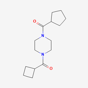 molecular formula C15H24N2O2 B7502012 [4-(Cyclobutanecarbonyl)piperazin-1-yl]-cyclopentylmethanone 