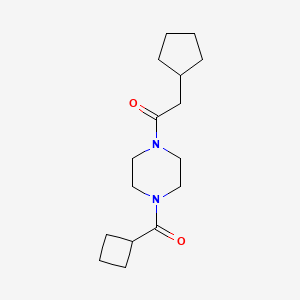 1-[4-(Cyclobutanecarbonyl)piperazin-1-yl]-2-cyclopentylethanone