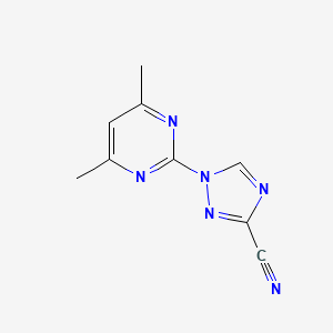 1-(4,6-Dimethylpyrimidin-2-yl)-1,2,4-triazole-3-carbonitrile