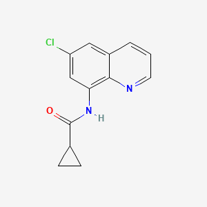 N-(6-chloroquinolin-8-yl)cyclopropanecarboxamide