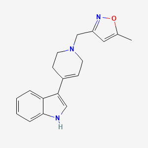 3-[[4-(1H-indol-3-yl)-3,6-dihydro-2H-pyridin-1-yl]methyl]-5-methyl-1,2-oxazole