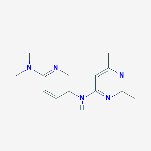 5-N-(2,6-dimethylpyrimidin-4-yl)-2-N,2-N-dimethylpyridine-2,5-diamine