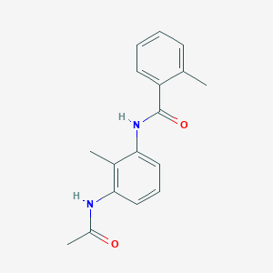 molecular formula C17H18N2O2 B7502113 N-(3-acetamido-2-methylphenyl)-2-methylbenzamide 