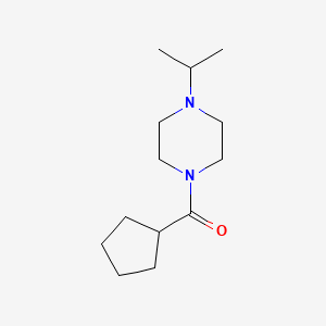 molecular formula C13H24N2O B7502120 Cyclopentyl-(4-propan-2-ylpiperazin-1-yl)methanone 