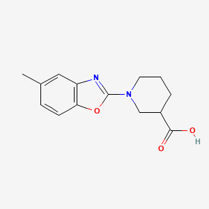 1-(5-Methyl-1,3-benzoxazol-2-yl)piperidine-3-carboxylic acid