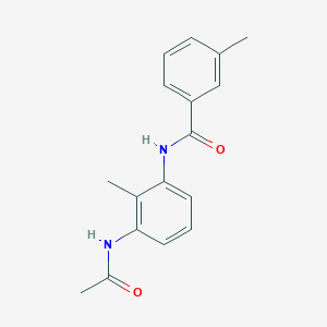 N-(3-acetamido-2-methylphenyl)-3-methylbenzamide