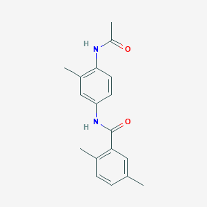 N-(4-acetamido-3-methylphenyl)-2,5-dimethylbenzamide