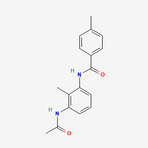 molecular formula C17H18N2O2 B7502187 N-(3-acetamido-2-methylphenyl)-4-methylbenzamide 