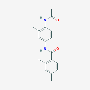 N-(4-acetamido-3-methylphenyl)-2,4-dimethylbenzamide