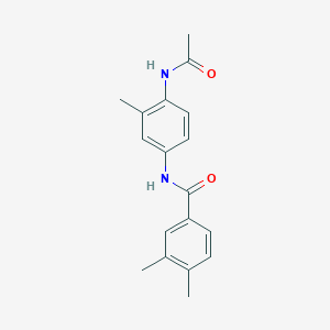 molecular formula C18H20N2O2 B7502204 N-(4-acetamido-3-methylphenyl)-3,4-dimethylbenzamide 