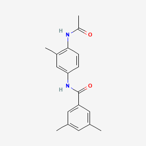 N-(4-acetamido-3-methylphenyl)-3,5-dimethylbenzamide