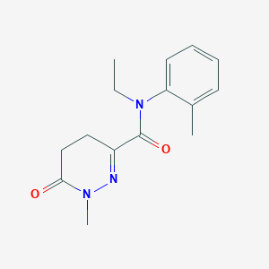 N-ethyl-1-methyl-N-(2-methylphenyl)-6-oxo-4,5-dihydropyridazine-3-carboxamide