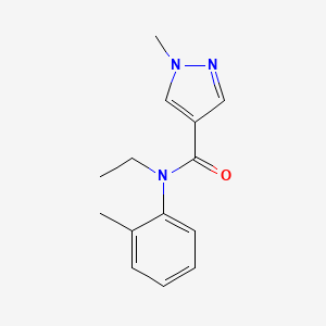 N-ethyl-1-methyl-N-(2-methylphenyl)pyrazole-4-carboxamide