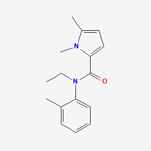 N-ethyl-1,5-dimethyl-N-(2-methylphenyl)pyrrole-2-carboxamide