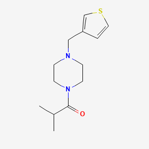 molecular formula C13H20N2OS B7502280 2-Methyl-1-[4-(thiophen-3-ylmethyl)piperazin-1-yl]propan-1-one 