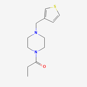 1-[4-(Thiophen-3-ylmethyl)piperazin-1-yl]propan-1-one