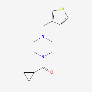 molecular formula C13H18N2OS B7502312 Cyclopropyl-[4-(thiophen-3-ylmethyl)piperazin-1-yl]methanone 