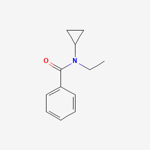 molecular formula C12H15NO B7502330 N-cyclopropyl-N-ethylbenzamide 