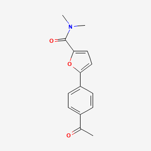 5-(4-acetylphenyl)-N,N-dimethylfuran-2-carboxamide