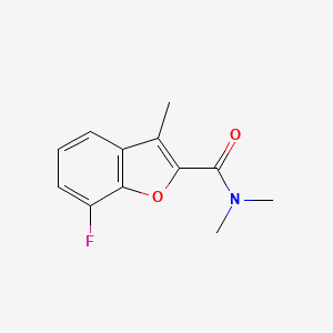 molecular formula C12H12FNO2 B7502396 7-fluoro-N,N,3-trimethyl-1-benzofuran-2-carboxamide 