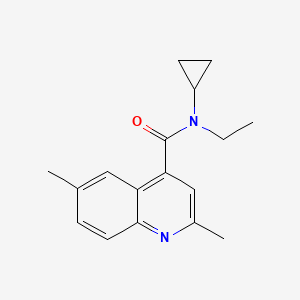 N-cyclopropyl-N-ethyl-2,6-dimethylquinoline-4-carboxamide