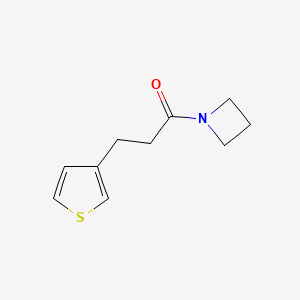 molecular formula C10H13NOS B7502422 1-(Azetidin-1-yl)-3-thiophen-3-ylpropan-1-one 