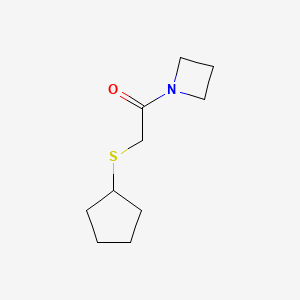 1-(Azetidin-1-yl)-2-cyclopentylsulfanylethanone