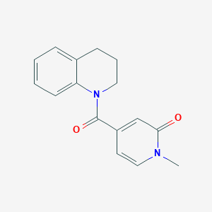 4-(3,4-dihydro-2H-quinoline-1-carbonyl)-1-methylpyridin-2-one