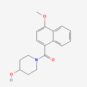 molecular formula C17H19NO3 B7502496 (4-Hydroxypiperidin-1-yl)-(4-methoxynaphthalen-1-yl)methanone 