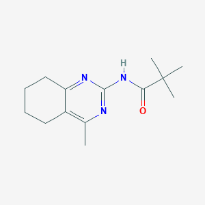 2,2-dimethyl-N-(4-methyl-5,6,7,8-tetrahydroquinazolin-2-yl)propanamide