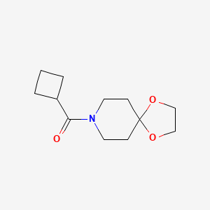 molecular formula C12H19NO3 B7502517 Cyclobutyl(1,4-dioxa-8-azaspiro[4.5]decan-8-yl)methanone 