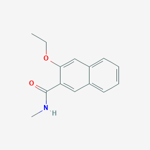 molecular formula C14H15NO2 B7502524 3-ethoxy-N-methylnaphthalene-2-carboxamide 