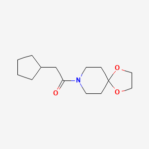 2-Cyclopentyl-1-(1,4-dioxa-8-azaspiro[4.5]decan-8-yl)ethanone