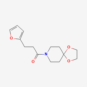 1-(1,4-Dioxa-8-azaspiro[4.5]decan-8-yl)-3-(furan-2-yl)propan-1-one